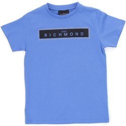 Vêtements Garçon T-shirts manches courtes Richmond Kids RBP21030TS Bleu clair