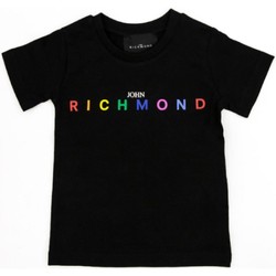 Vêtements Fille T-shirts manches courtes Richmond Kids RGP21123TS Noir