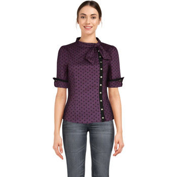 Vêtements Femme T-shirts & Polos Chic Star 83692 Purple / Stud