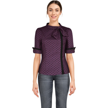 Vêtements Femme Chemises / Chemisiers Chic Star 82632 Purple / Dots