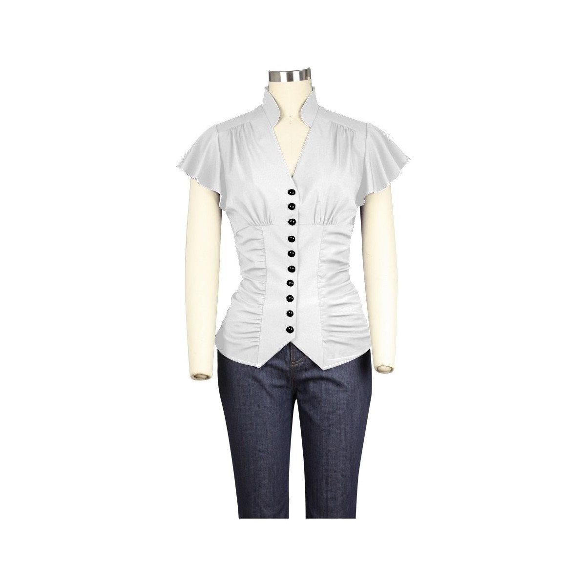 Vêtements Femme Chemises / Chemisiers Chic Star 73118 Blanc