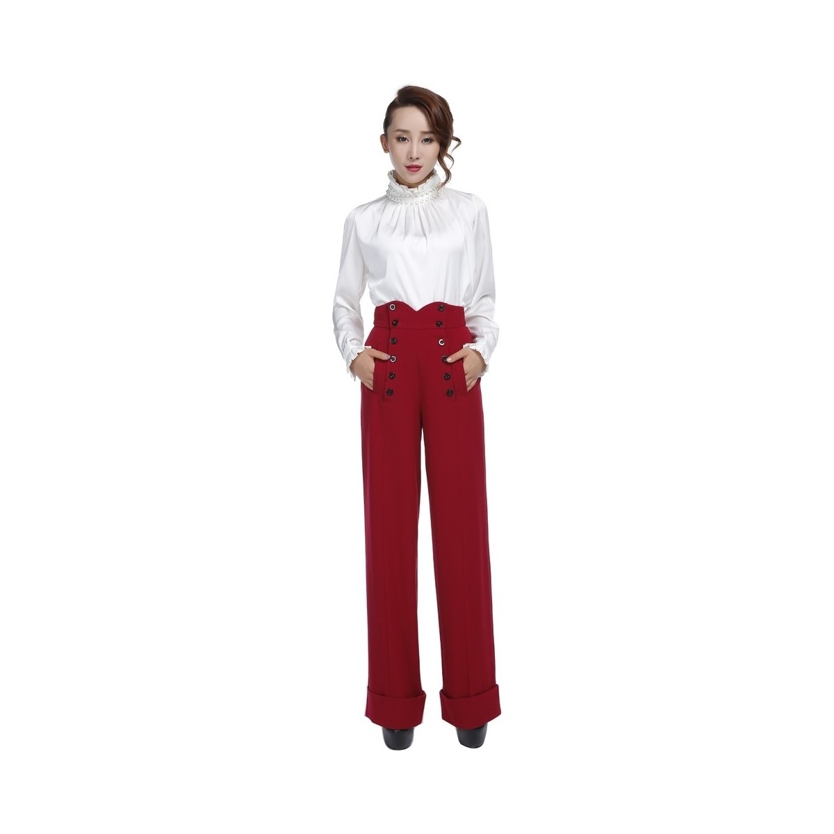 Vêtements Femme Pantalons Chic Star 61394 Rouge