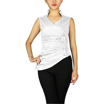 Vêtements Femme Débardeurs / T-shirts dondup sans manche Chic Star 77468 Blanc