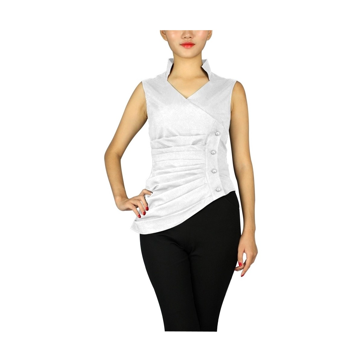 Vêtements Femme Chemises / Chemisiers Chic Star 77468 Blanc