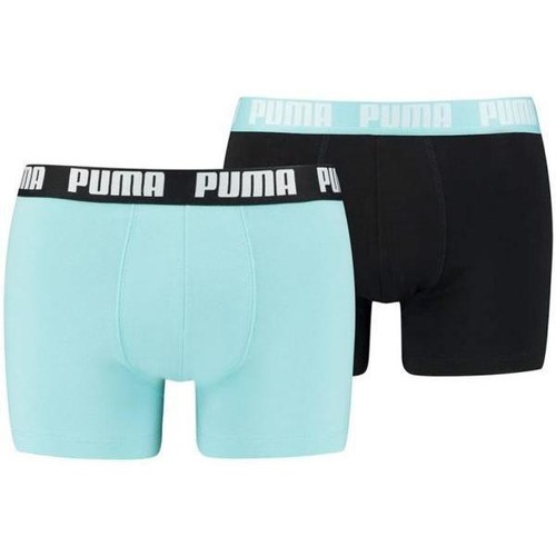 Puma Lot de 2 Boxers Homme Coton BASIC Noir Bleu Noir - Sous-vêtements Boxers  Homme 16,63 €