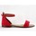 Chaussures Femme Sandales et Nu-pieds Champs De Fleurs 118-56 ROUGE