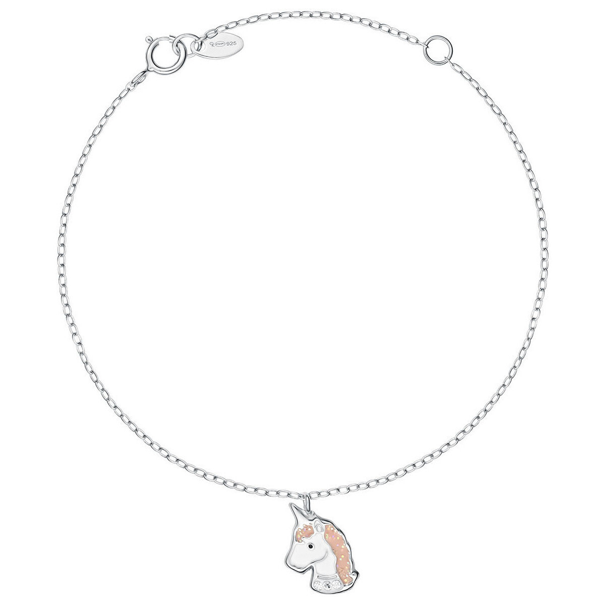 Montres & Bijoux Enfant Bracelets Cleor Bracelet en argent 925/1000 et cristal Argenté