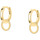 Montres & Bijoux Femme Boucles d'oreilles Cleor Boucles d'oreilles en argent 925/1000 Doré