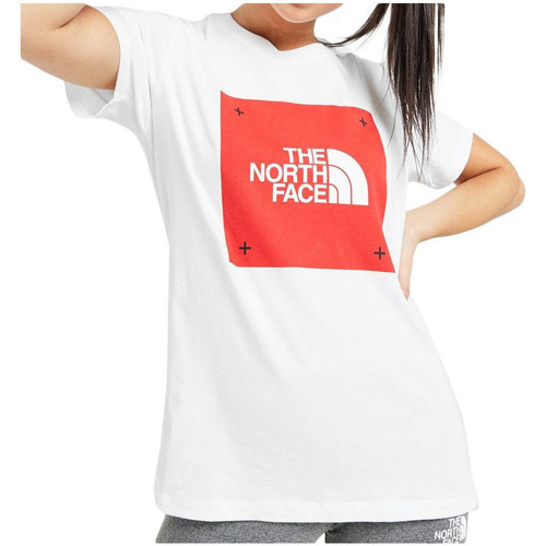 T-shirts & Polos The North Face SS BOX Blanc - Vêtements T-shirts & Polos Femme 39 