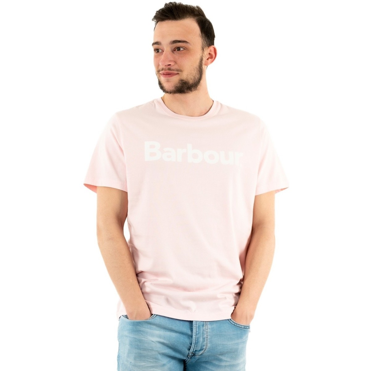 Vêtements Homme T-shirts manches courtes Barbour mts0531 Rose