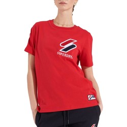 Vêtements Femme T-shirts & Polos Superdry  Rouge