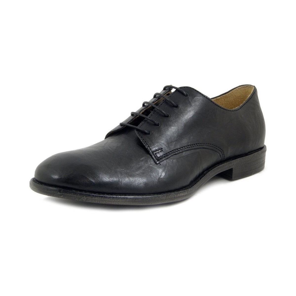 Chaussures Homme Derbies Romano Sicari Homme Chaussures, Derby en Cuir-10040 Noir
