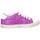 Chaussures Fille Baskets basses Dianetti Made In Italy I9869 Basket Enfant BLANC / VIOLET GLIT Blanc