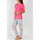 Vêtements Femme Pyjamas / Chemises de nuit Admas Pyjama pantalon t-shirt Colored Diamonds rose Rose