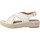 Chaussures Femme Sandales et Nu-pieds The Divine Factory Sandale Compensée QL4347 Blanc