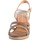 Chaussures Femme Sandales et Nu-pieds The Divine Factory Sandale Compensée QL4354 Marron