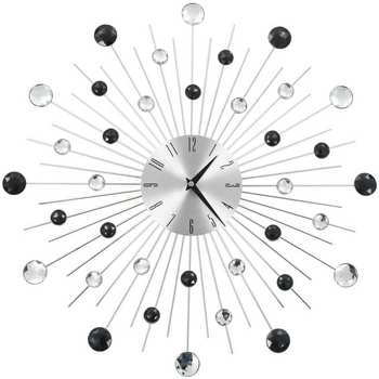 Salons de jardin Horloges VidaXL horloge murale Argent