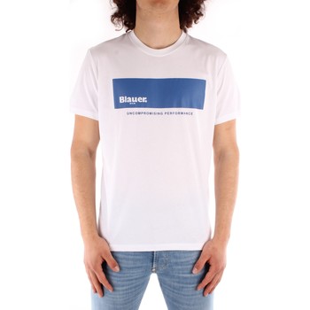 Vêtements Homme T-shirts manches courtes Blauer 21SBLUH02132 Blanc