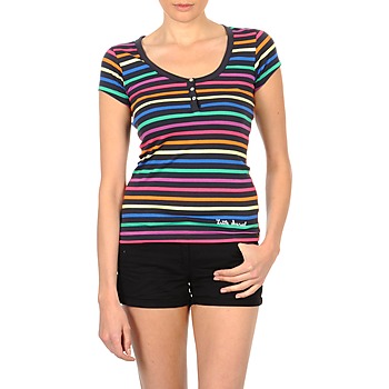 Vêtements Femme T-shirts manches courtes Little Marcel TATUM Noir / Multicolore