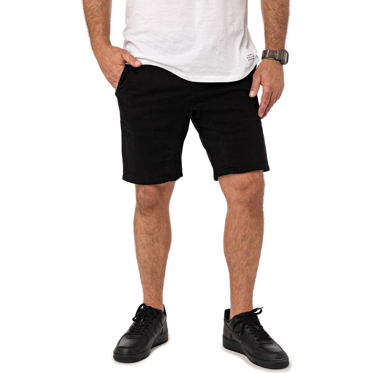 Vêtements Homme Shorts / Bermudas Pullin Short  DENING SHORT CHINO DARK Noir