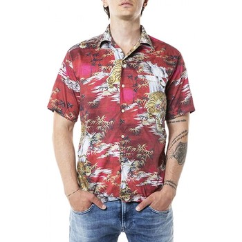 Vêtements Homme T-shirts & Polos Replay Chemise  manches courtes paysage malaisien rouge Rouge
