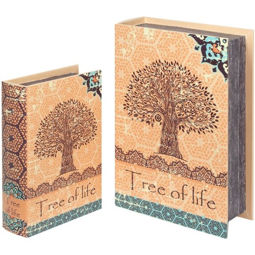 Maison & Déco en 4 jours garantis Signes Grimalt Boîtes Livre Tree Life 2U Orange