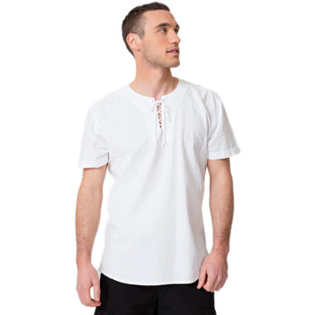 Vêtements Homme T-shirts & Polos La Cotonniere TUNIQUE CORDON Blanc