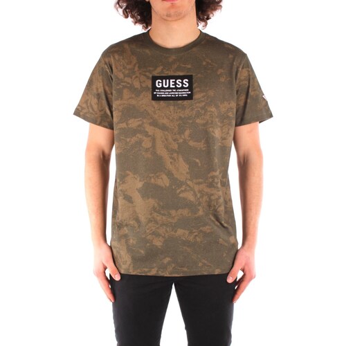 Vêtements Homme Tee-shirt - Vert Guess M1GI55 Vert