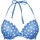 Vêtements Femme Maillots de bain 2 pièces Brigitte Bardot Haut de maillot push-up bleu Coquillage Bleu