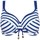 Vêtements Femme Maillots de bain 2 pièces Brigitte Bardot Haut de maillot à armatures bleu Marinière Bleu