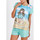 Vêtements Femme E Nation Hoodie Pyjama short t-shirt Hello Summer Santoro bleu Bleu