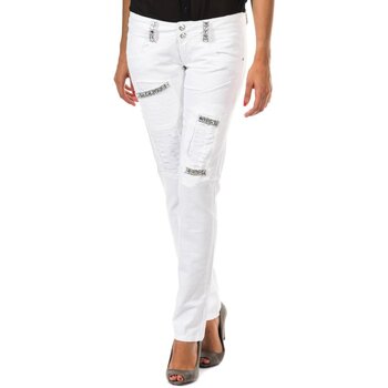 Vêtements Femme Pantalons Met 10DBF0125-0001 Blanc