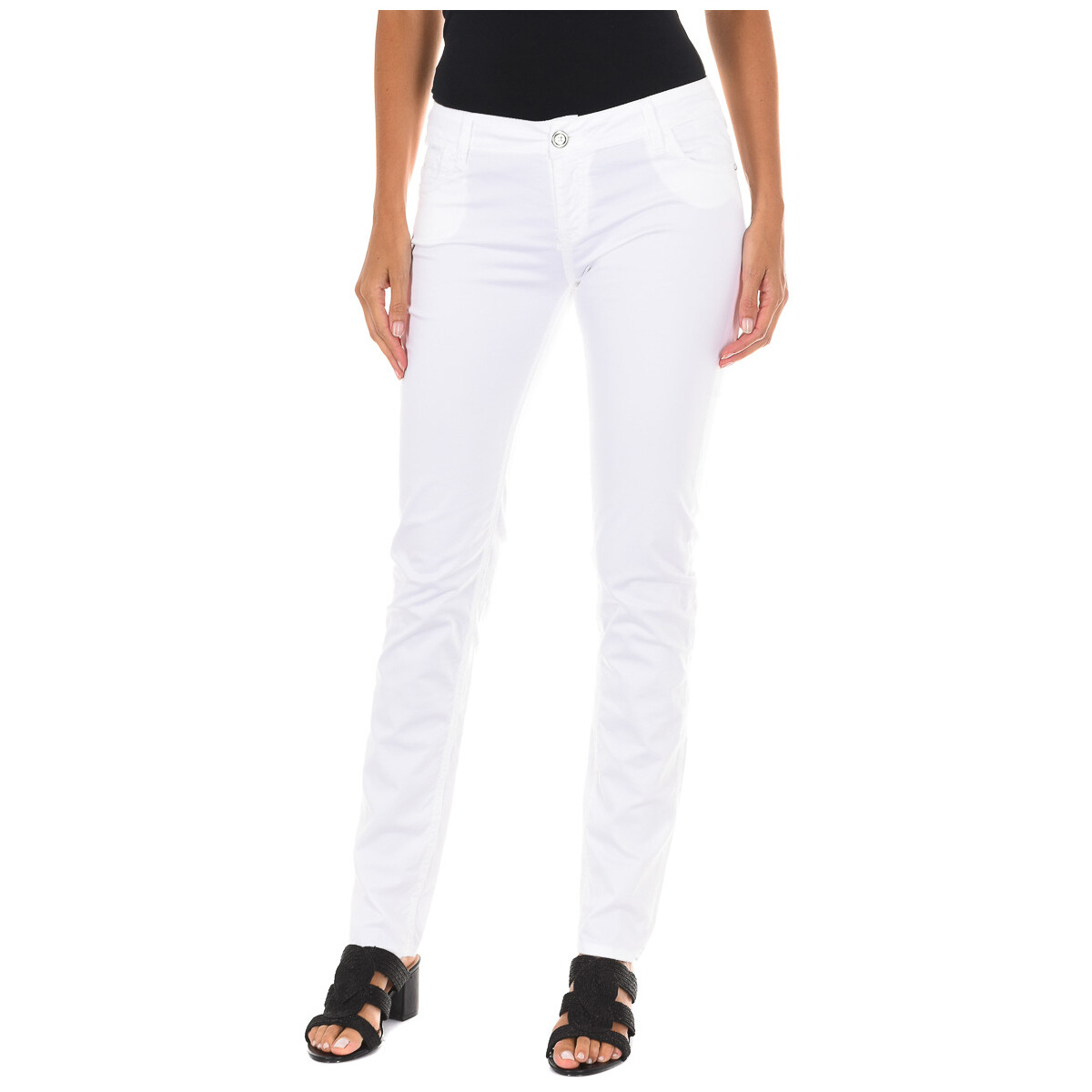Vêtements Femme Pantalons Met 70DB50254-R295-0001 Blanc