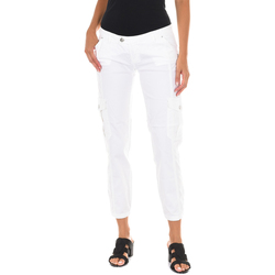 Vêtements Femme Jeans flare / larges Met Pantalon long Blanc