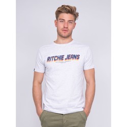 Vêtements T-shirts & Polos Ritchie T-shirt col rond pur coton NOHAN Gris