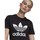 Vêtements Femme T-shirts manches courtes adidas Originals Trefoil Tee Noir, Blanc