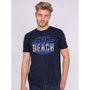 Vêtements Homme T-shirts manches courtes Ritchie T-shirt col rond pur coton NANITOU Bleu marine