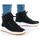 Chaussures Femme Baskets montantes 4F OBDH252 Noir, Blanc