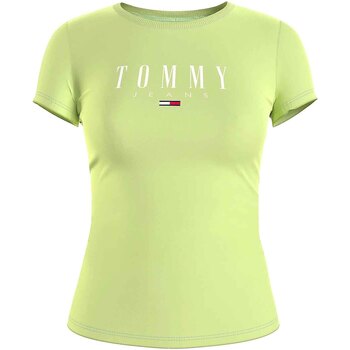 Vêtements Femme T-shirts manches courtes Tommy Jeans DW0DW09926 Vert