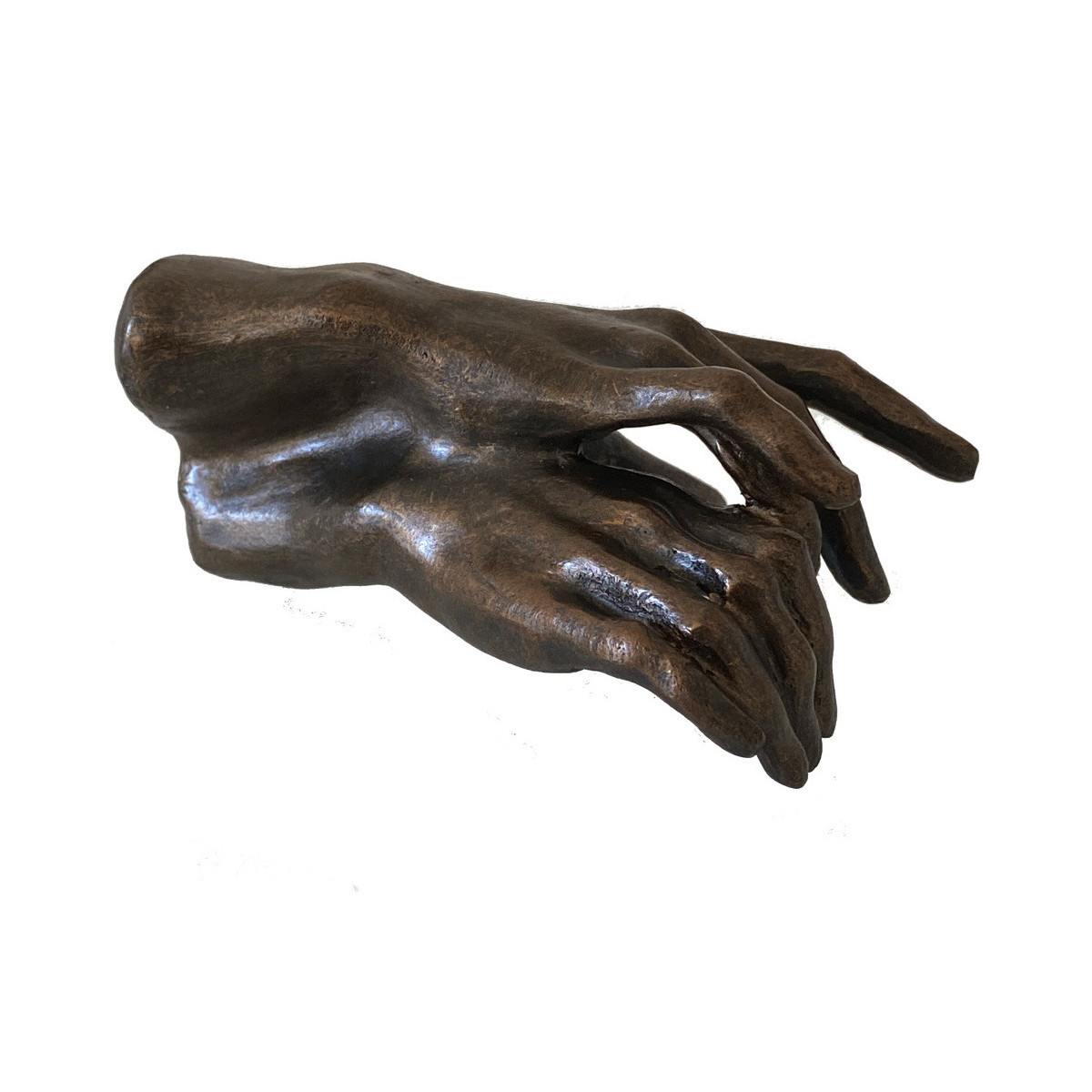 Maison & Déco Statuettes et figurines Parastone Figurine DEUX MAINS de Rodin Marron