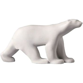 Hoka one one Statuettes et figurines Parastone Figurine miniature reproduction l'ours blanc de pompon Blanc