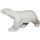 Maison & Déco Statuettes et figurines Parastone Figurine miniature reproduction l'ours blanc de pompon Blanc