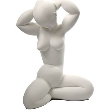 Maison & Déco Presse Papier Danseuse Sur Parastone Figurine Modigliani Caryatide 24 cm Blanc