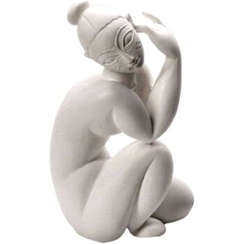 Maison & Déco Bouts de canapé / guéridons Parastone Figurine Modigliani Nu féminin assis - 22 cm Blanc