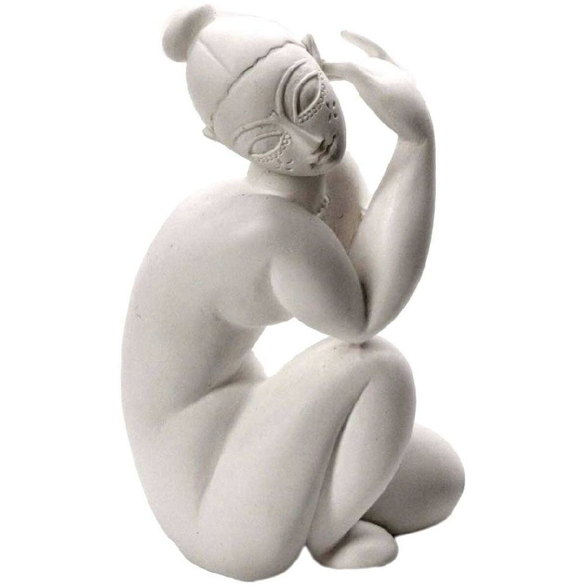 Maison & Déco Statuettes et figurines Parastone Figurine Modigliani Nu féminin assis - 22 cm Blanc