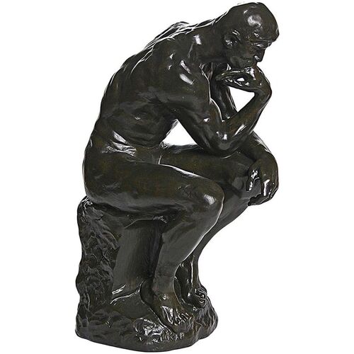Maison & Déco Statuettes et figurines Parastone Figurine reproduction Le Penseur de Rodin 37 cm Marron