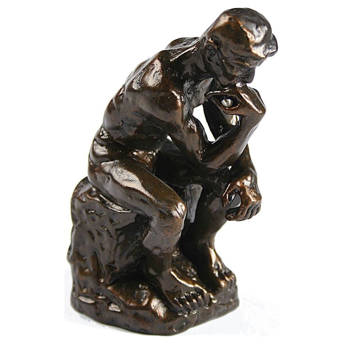 Maison & Déco Statuettes et figurines Parastone Reproduction du Penseur de Rodin - 10 cm Marron