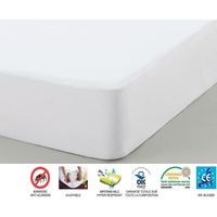 Maison & Déco Draps housse Conditions des offres en cours Alèse Imperméable 140 x 190 x 30 cm Blanc