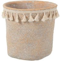 Maison & Déco Vases / caches pots d'intérieur Jolipa Pot de Fleur en Terracotta Beige