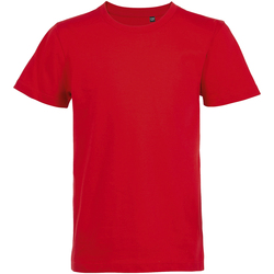 Vêtements Enfant T-shirts linen manches courtes Sols 02078 Rouge